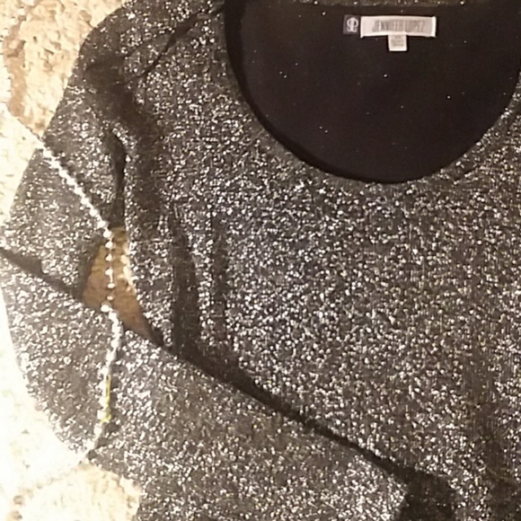 Silver sparkle J Lo Holiday dress - Picture 3 of 4